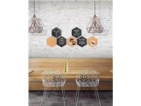 Een Securit Hexagon set van drie kurkborden, vier krijtborden en accessoires koop je bij Muys Kantoor & Kado