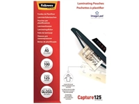 Een Fellowes lamineerhoes Capture125 ft A5, 250 micron (2 x 125 micron), pak van 100 stuks koop je bij Muys Kantoor & Kado