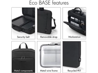 Een Dicota laptoptas Eco Multi Base, voor laptops tot 15,6 inch, zwart koop je bij Muys Kantoor & Kado