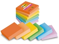 Een Post-it Super Sticky Notes Playful, 90 vel, ft 76 x 76 mm, geassorteerde kleuren, pak van 6 blokken koop je bij Muys Kantoor & Kado