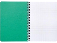 Een Clairefontaine FOREVER spiraalschrift, gerecycleerd, A5, 90g, 120 bladzijden, geruit 5 mm, groen koop je bij Muys Kantoor & Kado