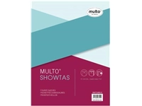 Een Multo geperforeerde showtas ft A4, 23-gaatsperforatie, glashelder, pak van 10 stuks koop je bij Muys Kantoor & Kado