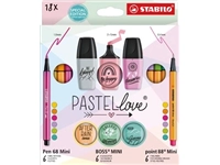 Een STABILO Pastellove set, koffertje van 18 stuks koop je bij Muys Kantoor & Kado