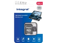 Een Integral microSDXC geheugenkaart, 64 GB koop je bij Muys Kantoor & Kado