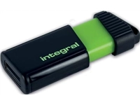 Een Integral Pulse USB 2.0 stick, 128 GB, zwart/geel koop je bij Muys Kantoor & Kado