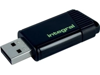 Een Integral Pulse USB 2.0 stick, 128 GB, zwart/geel koop je bij Muys Kantoor & Kado