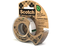 Een Plakband Magic Tape A greener choice ft 19 mm x 15 m, op dispenser van 100 % gerecycleerd plastic koop je bij Muys Kantoor & Kado