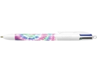 Een Bic Colours Tie-Dye Botanical 4-kleurenbalpen, medium, klassieke inktkleuren, display van 30 stuks koop je bij Muys Kantoor & Kado