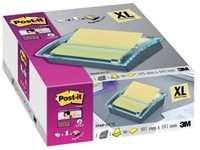 Een Post-it Super Stcicky Z-notes dispenser Millenium zwart, met 1 blok ft 101 x 101 mm gelijnd geel koop je bij Muys Kantoor & Kado