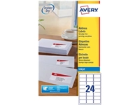 Een Avery J8159-25 adresetiketten ft 63,5 x 33,9 mm (b x h), 600 etiketten, wit koop je bij Muys Kantoor & Kado