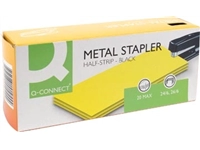 Een Q-CONNECT nietmachine half strip, 20 blad, metaal, zwart koop je bij Muys Kantoor & Kado