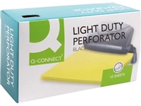 Een Q-CONNECT perforator Light Duty, 10 blad, zwart koop je bij Muys Kantoor & Kado