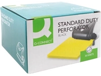 Een Q-CONNECT perforator Standard Duty, 30 blad, zwart koop je bij Muys Kantoor & Kado