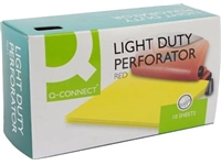 Een Q-CONNECT perforator Light Duty, 10 blad, rood koop je bij Muys Kantoor & Kado