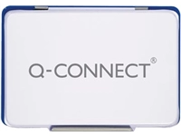 Een Q-CONNECT stempelkussen, ft 90 x 55 mm, blauw koop je bij Muys Kantoor & Kado