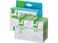 Een Q-CONNECT Wet & Dry beeldschermreinigingsdoekjes, doos van 20 paar (1 Wet en 1 Dry) koop je bij Muys Kantoor & Kado