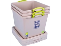 Een Really Useful Box Recycled opbergdoos 60 l, nestbaar, grijs koop je bij Muys Kantoor & Kado