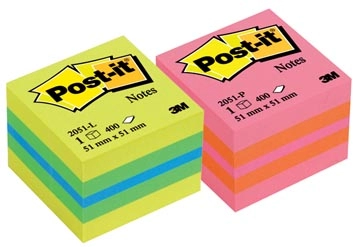 Een Post-it Notes mini kubus, 400 vel, ft 51 x 51 mm, groen koop je bij Muys Kantoor & Kado