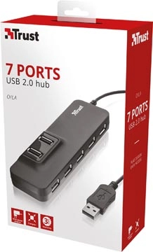 Een Trust Oila USB 2.0 Hub 7-poorten koop je bij Muys Kantoor & Kado