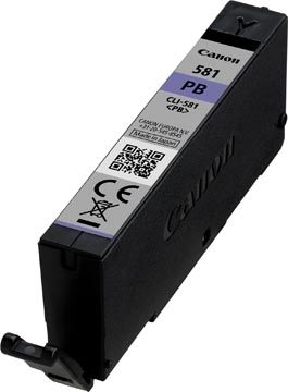 Een Canon inktcartridge CLI-581PB, 241 foto's, OEM 2107C001, photo blue koop je bij Muys Kantoor & Kado