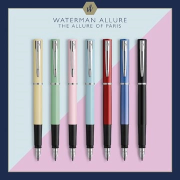 Een Waterman vulpen Allure Pastel fijne punt, inclusief 6 inktpatronen, op blister koop je bij Muys Kantoor & Kado