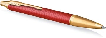 Een Parker IM Premium balpen, medium, in giftbox, Deep red (rood/goud) koop je bij Muys Kantoor & Kado