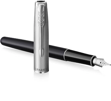 Een Parker vulpen Sonnet Essential, medium, in giftbox, Black CT (zwart) koop je bij Muys Kantoor & Kado