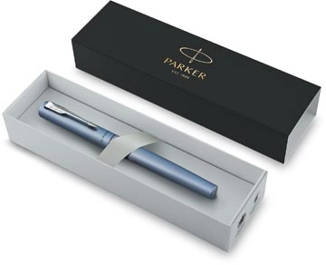 Een Parker roller Vector XL, fijn, in giftbox, zilver koop je bij Muys Kantoor & Kado