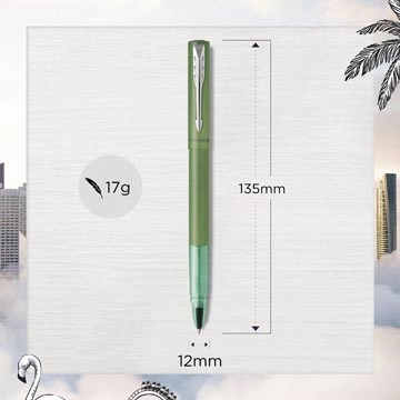 Een Parker roller Vector XL, fijn, in giftbox, groen koop je bij Muys Kantoor & Kado