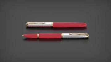 Een Parker 51 Premium vulpen medium, vuurrood GT koop je bij Muys Kantoor & Kado