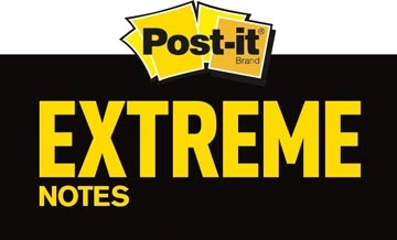 Een Post-it® Extreme Notes, ft 114 x 171 mm, 2 blokken van 25 blaadjes, geassorteerde kleuren koop je bij Muys Kantoor & Kado