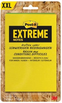 Een Post-it® Extreme Notes, ft 114 x 171 mm, 2 blokken van 25 blaadjes, geassorteerde kleuren koop je bij Muys Kantoor & Kado