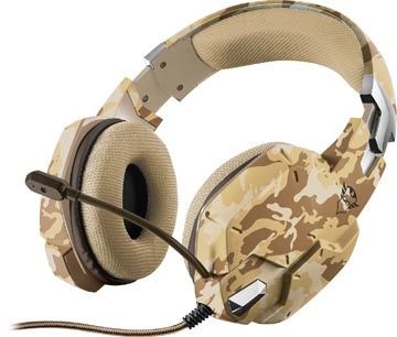 Een Trust GXT 322D Carus Gaming Headset, desert camo koop je bij Muys Kantoor & Kado