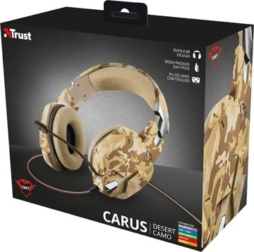 Een Trust GXT 322D Carus Gaming Headset, desert camo koop je bij Muys Kantoor & Kado