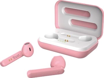 Een Trust Primo Touch Bluetooth draadloze oortjes, roze koop je bij Muys Kantoor & Kado