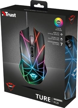 Een Trust GXT 160X Ture RGB Gaming muis koop je bij Muys Kantoor & Kado