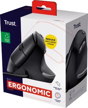 Een Trust Bayo ergonomische muis Eco, voor rechtshandigen koop je bij Muys Kantoor & Kado