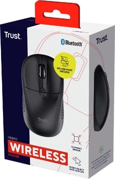 Een Trust Primo draadloze Bluetooth muis, zwart koop je bij Muys Kantoor & Kado