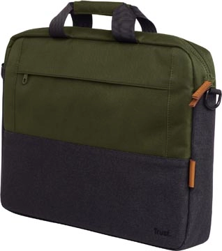 Een Trust laptoptas Lisboa voor 16 inch laptops, groen koop je bij Muys Kantoor & Kado