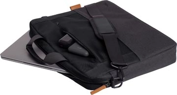 Een Trust laptoptas Lisboa voor 16 inch laptops, zwart koop je bij Muys Kantoor & Kado