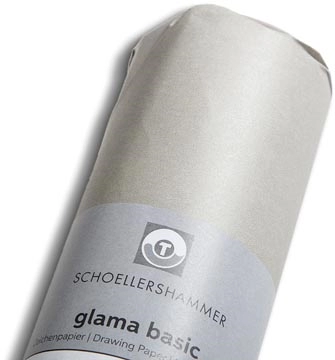 Een Schoellershammer Glama Basic schetspapier, 60 g/m², rol van 0,33 x 50 m koop je bij Muys Kantoor & Kado