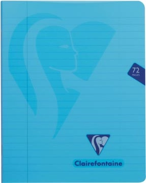 Een Clairefontaine schrift mimesys voor ft A5, 72 bladzijden, kaft in PP, gelijnd, geassorteerde kleuren koop je bij Muys Kantoor & Kado