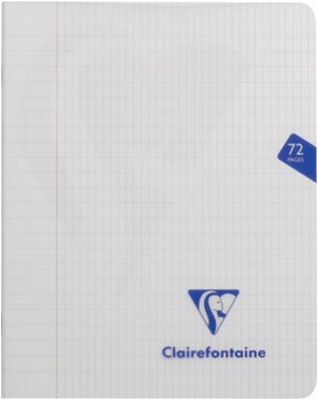 Een Clairefontaine schrift mimesys voor ft A5, 72 bladzijden, kaft in PP, geruit 4 x 8, geassorteerde kleuren koop je bij Muys Kantoor & Kado