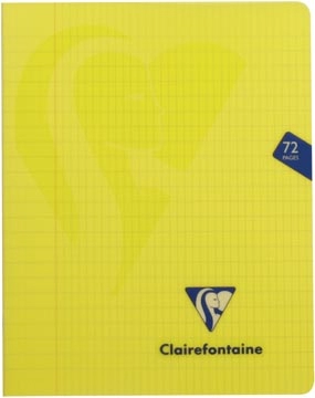 Een Clairefontaine schrift mimesys voor ft A5, 72 bladzijden, kaft in PP, geruit 4 x 8, geassorteerde kleuren koop je bij Muys Kantoor & Kado