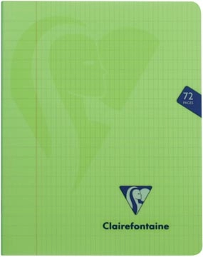 Een Clairefontaine schrift mimesys voor ft A5, 72 bladzijden, kaft in PP, geruit 4 x 8, geassorteerde kleuren koop je bij Muys Kantoor & Kado