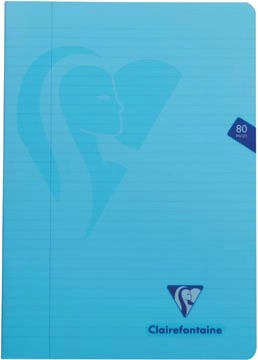 Een Clairefontaine schrift mimesys voor ft A4, 80 bladzijden, kaft in PP, gelijnd, geassorteerde kleuren koop je bij Muys Kantoor & Kado