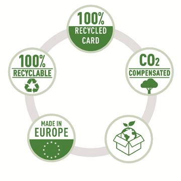 Een Leitz Recycle snelhechtmap, ft A4, 100 % gerecycleerde karton, zwart koop je bij Muys Kantoor & Kado