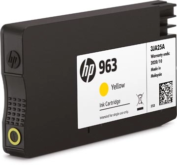 Een HP inktcartridge 963, 700 pagina's, OEM 3JA25AE, geel koop je bij Muys Kantoor & Kado