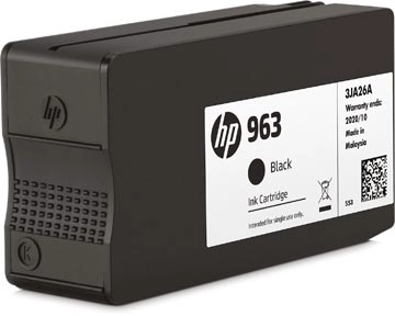 Een HP inktcartridge 963, 1.000 pagina's, OEM 3JA26AE, zwart koop je bij Muys Kantoor & Kado