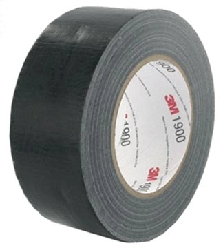 Een 3M duct tape 1900, ft 50 mm x 50 m, zwart koop je bij Muys Kantoor & Kado